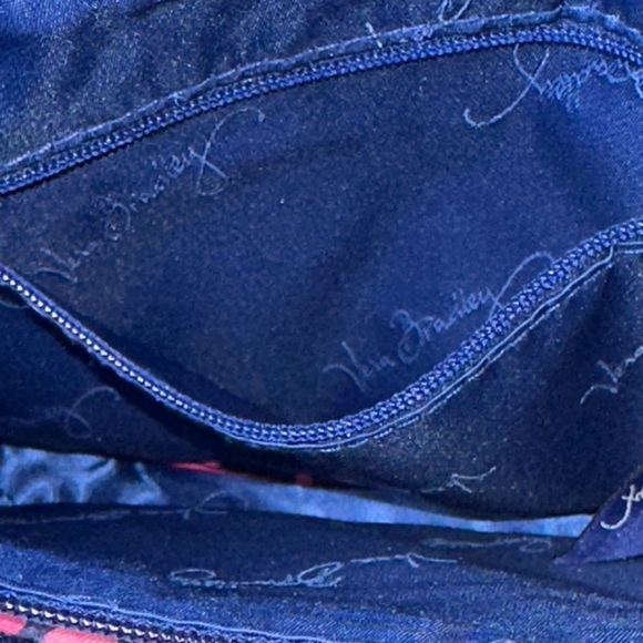 Vera Bradley Katalina Pink Diamonds Breast Cancer Bag Iconic Little Hipster EUC - Picture 5 of 12